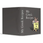 My Greek Recipes binders