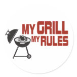 My Grill My Rules Stickers