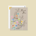 My Groovy Flower Garden Thank You / Invitation postcards by fat_fa_tin My Groovy Flower Garden Thank You / Invitation postcards