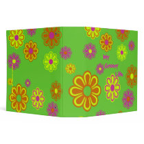 My Groovy Life mod pop flowers binders