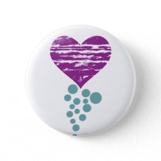 My Grunge Heart Pinback Button
