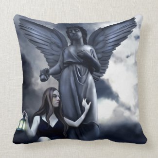 My Guardian Angel American MoJo Pillow throwpillow
