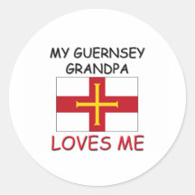 My Guernsey Grandpa Loves Me Stickers