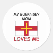 My Guernsey Mom Loves Me Sticker