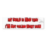 My Guild is Mad I'm Not Online Right Now Bumper Sticker