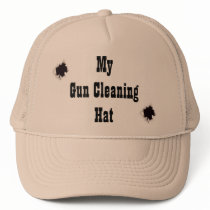 My gun cleaning hat!