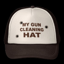 MY GUN CLEANING HAT hats