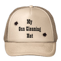 My gun cleaning hat!