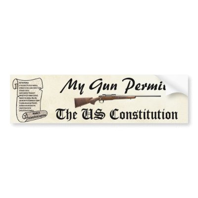 "My Gun Permit" Bumper Stickers