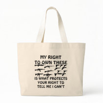 My Gun Rights Protect Your 1st Amendment Rights Canvas Bag