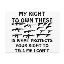 My Gun Rights Protect Your 1st Amendment Rights Postcards