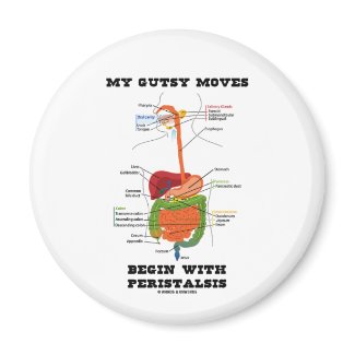 My Gutsy Moves Begin With Peristalsis (Digestive) magnet