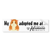 My hamster adopted me bumper sticker bumper stickers by athenshumane My hamster adopted me bumper sticker bumper stickers