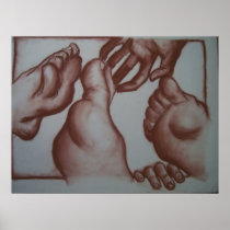 My Hands, Epi's Feet Print