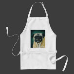 My Happy Face - Pug Dog Art Apron