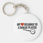 My Heart Banjo Player Key Chain