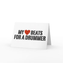 My Heart Beats For a Drummer cards by magarmor My Heart Beats For a Drummer cards