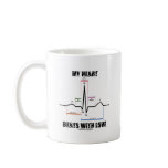 My Heart Beats With Love (Electrocardiogram) Coffee Mugs