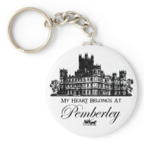 My Heart Belongs At Pemberley Keychain