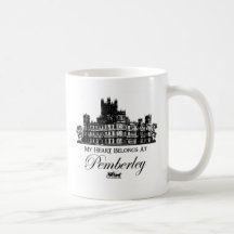 My Heart Belongs At Pemberley Mugs