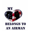 My Heart Belongs to a Airman t-shirts by emily381 My Heart Belongs to a Airman t-shirts
