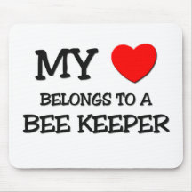 My Heart Belongs To A BEE KEEPER Mouse Mat