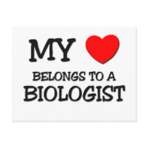 My Heart Belongs To A BIOLOGIST postcards by professions My Heart Belongs To A BIOLOGIST postcards