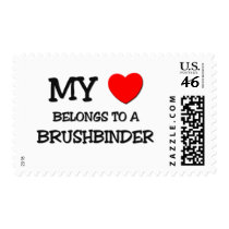 My Heart Belongs To A BRUSHBINDER postage by professions My Heart Belongs To A BRUSHBINDER postage