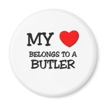 My Heart Belongs To A BUTLER magnets by professions My Heart Belongs To A BUTLER magnets