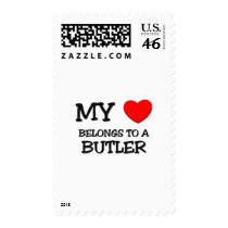 My Heart Belongs To A BUTLER postage