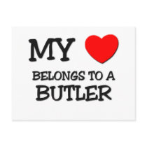 My Heart Belongs To A BUTLER postcards by professions My Heart Belongs To A BUTLER postcards