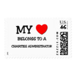 My Heart Belongs To A CHARITIES ADMINISTRATOR Postage