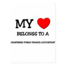 My Heart Belongs To A CHARTERED PUBLIC FINANCE ACC Post Card
