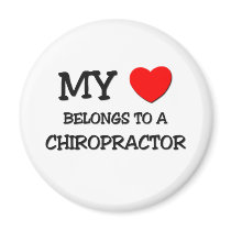 My Heart Belongs To A CHIROPRACTOR magnets