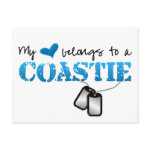My heart belongs to a Coastie Post Card