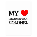 My Heart Belongs To A COLONEL Post Card My Heart Belongs To A COLONEL Post Card
