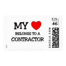 My Heart Belongs To A CONTRACTOR postage