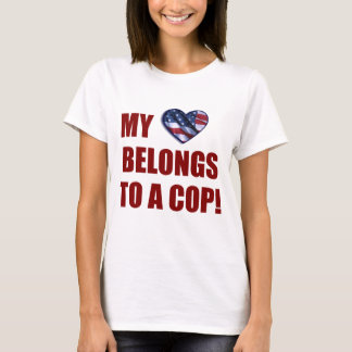 i love police t shirt