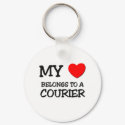 My Heart Belongs To A COURIER keychains by professions My Heart Belongs To A COURIER keychains