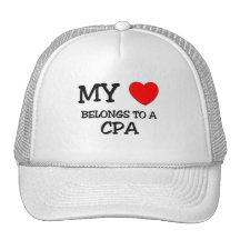 My Heart Belongs To A CPA Mesh Hat