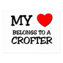 My Heart Belongs To A CROFTER Postcards