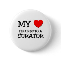 My Heart Belongs To A CURATOR buttons