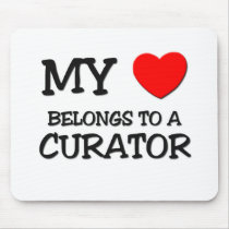 My Heart Belongs To A CURATOR mousepads by professions My Heart Belongs To A CURATOR mousepads