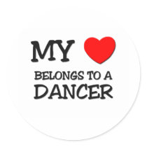My Heart Belongs To A DANCER Sticker