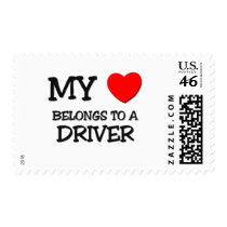 My Heart Belongs To A DRIVER postage by professions My Heart Belongs To A DRIVER postage