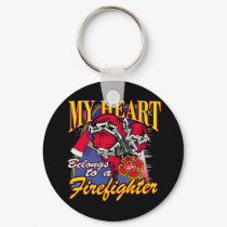 My Heart belongs to a Firefighter keychains by FireFighters My Heart belongs to a Firefighter keychains