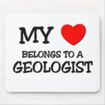 My Heart Belongs To A GEOLOGIST mousepads