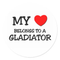 My Heart Belongs To A GLADIATOR stickers by professions My Heart Belongs To A GLADIATOR stickers