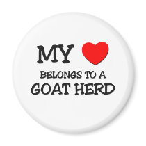 My Heart Belongs To A GOAT HERD magnets