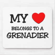 My Heart Belongs To A GRENADIER mousepads by professions My Heart Belongs To A GRENADIER mousepads